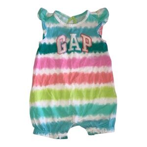 Baby GAP Tie Dye Bubble Romper 9m
